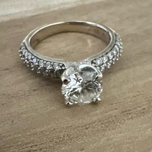 Jewelers White Gold 14k Diamond Engagement Ring